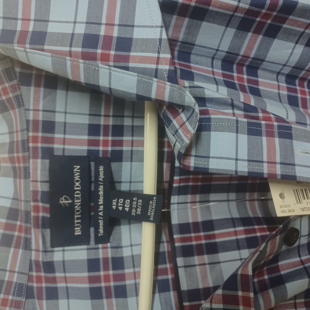 COPY - Men's Plaid Shirt - Blue and Red